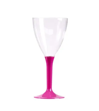 Vaisselle Jetable Verre jetable à Vin / Eau (x10) Couleur:Fuchsia